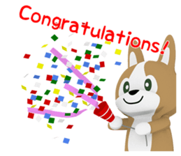 3D Pembroke Welsh Corgi Sticker sticker #10919944