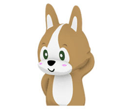 3D Pembroke Welsh Corgi Sticker sticker #10919946