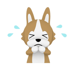 3D Pembroke Welsh Corgi Sticker sticker #10919947