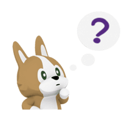 3D Pembroke Welsh Corgi Sticker sticker #10919949