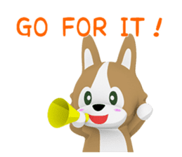 3D Pembroke Welsh Corgi Sticker sticker #10919950