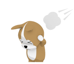 3D Pembroke Welsh Corgi Sticker sticker #10919953