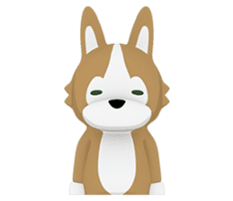 3D Pembroke Welsh Corgi Sticker sticker #10919954