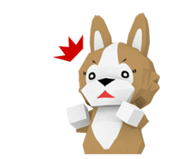 3D Pembroke Welsh Corgi Sticker sticker #10919958