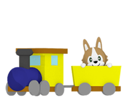 3D Pembroke Welsh Corgi Sticker sticker #10919960