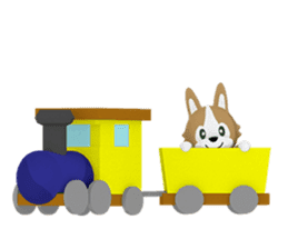 3D Pembroke Welsh Corgi Sticker sticker #10919960