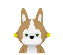 3D Pembroke Welsh Corgi Sticker sticker #10919963