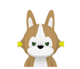 3D Pembroke Welsh Corgi Sticker sticker #10919963