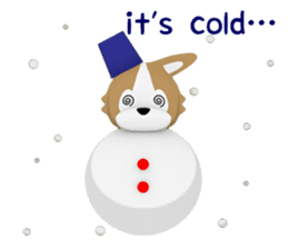 3D Pembroke Welsh Corgi Sticker sticker #10919966