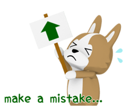 3D Pembroke Welsh Corgi Sticker sticker #10919968