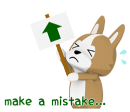 3D Pembroke Welsh Corgi Sticker sticker #10919968