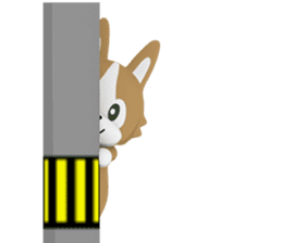 3D Pembroke Welsh Corgi Sticker sticker #10919970