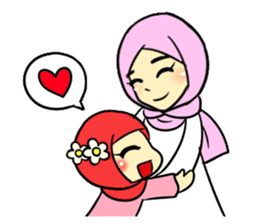 so cute muslim girl sticker #10921387