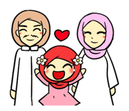 so cute muslim girl sticker #10921388