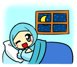 so cute muslim girl sticker #10921410