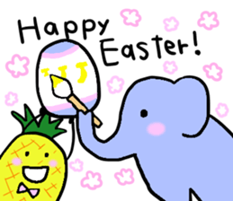 Elephant and Thai Fruits are Friends. sticker #10922061