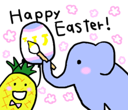 Elephant and Thai Fruits are Friends. sticker #10922061