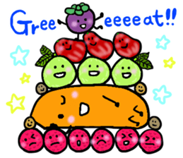 Elephant and Thai Fruits are Friends. sticker #10922062