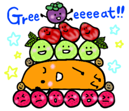 Elephant and Thai Fruits are Friends. sticker #10922062