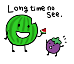 Elephant and Thai Fruits are Friends. sticker #10922063