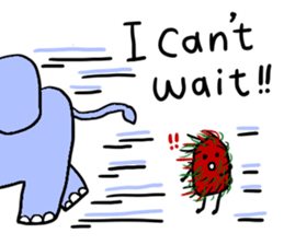 Elephant and Thai Fruits are Friends. sticker #10922067