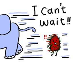 Elephant and Thai Fruits are Friends. sticker #10922067