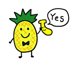 Elephant and Thai Fruits are Friends. sticker #10922071