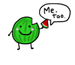 Elephant and Thai Fruits are Friends. sticker #10922074