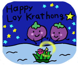 Elephant and Thai Fruits are Friends. sticker #10922076