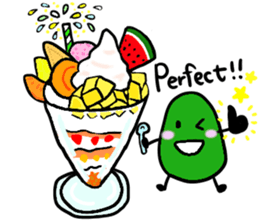 Elephant and Thai Fruits are Friends. sticker #10922079