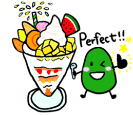 Elephant and Thai Fruits are Friends. sticker #10922079