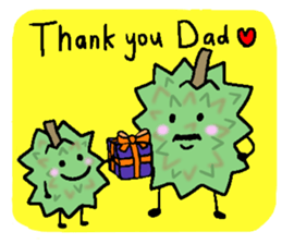 Elephant and Thai Fruits are Friends. sticker #10922080