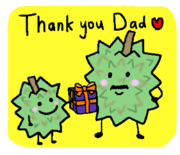 Elephant and Thai Fruits are Friends. sticker #10922080