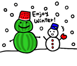 Elephant and Thai Fruits are Friends. sticker #10922081