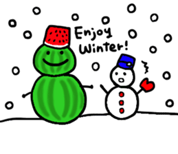 Elephant and Thai Fruits are Friends. sticker #10922081