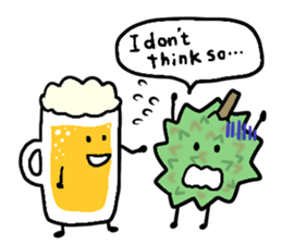 Elephant and Thai Fruits are Friends. sticker #10922083