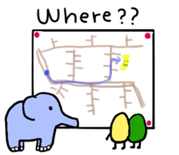 Elephant and Thai Fruits are Friends. sticker #10922088