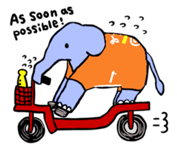 Elephant and Thai Fruits are Friends. sticker #10922090