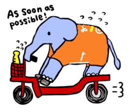 Elephant and Thai Fruits are Friends. sticker #10922090
