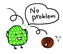 Elephant and Thai Fruits are Friends. sticker #10922091