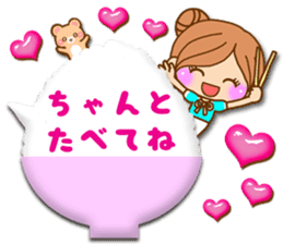 Pretty girl by rurue 3 balloon sticker #10922259