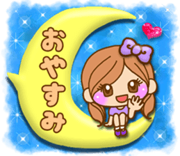 Pretty girl by rurue 3 balloon sticker #10922261