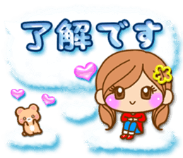 Pretty girl by rurue 3 balloon sticker #10922269