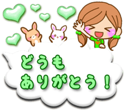 Pretty girl by rurue 3 balloon sticker #10922273