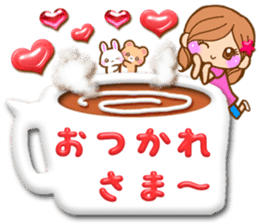 Pretty girl by rurue 3 balloon sticker #10922276