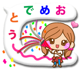 Pretty girl by rurue 3 balloon sticker #10922286
