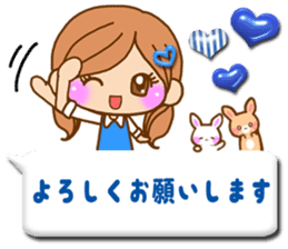 Pretty girl by rurue 3 balloon sticker #10922289