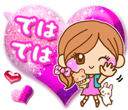 Pretty girl by rurue 3 balloon sticker #10922295