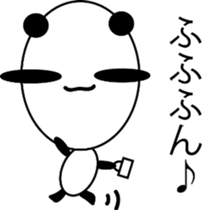 big face panda sticker #10922478