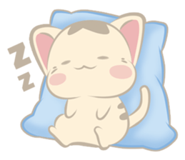 lazy meowww sticker #10922863